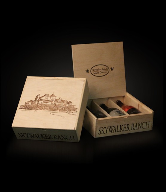 Pine Collector's Box - 3 Bottle Image